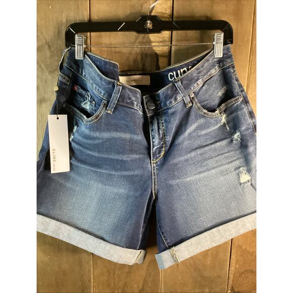 Slink Jeans Curvy Cuffed Jean Shorts Size 18 - Picture 2 of 4